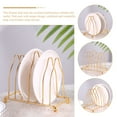 thumbnail image 6 of 3pcs Decorative Plate Holder Wear-resistant Plate Stand Desktop Plate Organizer Storage Supply, 6 of 6