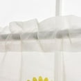 thumbnail image 3 of Sheer Sunflower Embroidery Pastoral Style Cafe Curtain Kitchen Curtain Floral Window Valance, 3 of 6