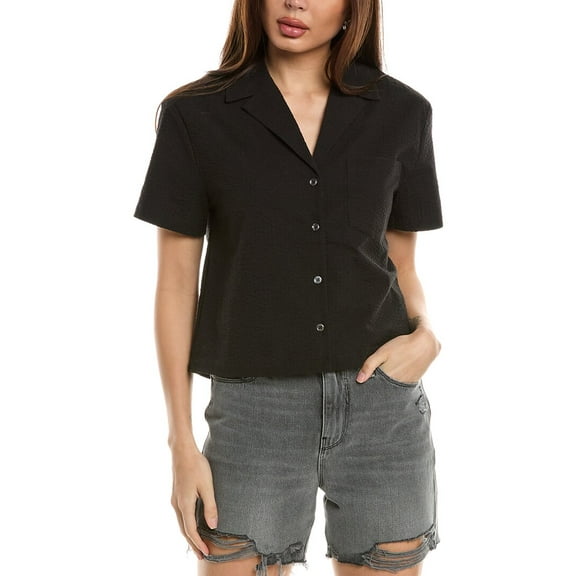 Solid & Striped womens  x Sofia Richie Grainge The Brandy Shirt, xs, Black