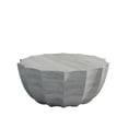 thumbnail image 4 of Marble White Round Outdoor Coffee Table, Magnesium Oxide (Cement), 4 of 11