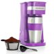 thumbnail image 1 of Mixpresso - Cafetera personal y taza de viaje de 14 onzas, cafetera de goteo y vaso, apagado autom&aacute;tico y filtro reutilizable, cafetera morada compatible con posos de caf&ea Mixpresso NA, 1 of 9