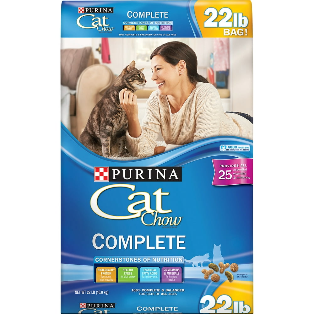 Purina Cat Chow High Protein Dry Cat Food, Complete, 22 lb. Bag
