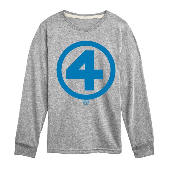 Fantastic Four - Logo Blue - Youth Boys Long Sleeve Graphic T-Shirt