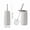 Grey, variant on WORTHBUY Plastic Toilet Brush With Standing Base Long Handle Toilet Cleaning Brush For WC Bathroom Accessories Cleaning Tools