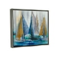 thumbnail image 3 of Stupell Industries Layered Sailboat Collage Graphic Art Luster Gray Floating Framed Canvas Print Wall Art, Design by K. Nari, 3 of 6