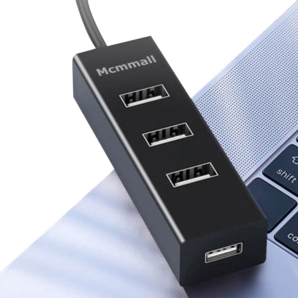 Mcmmall Computer docking stations, 4-Port USB Hub USB Splitter USB Expander for Laptop, Xbox, Flash Drive, HDD, Console, Printer, Camera,Keyborad, Mouse