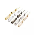 thumbnail image 6 of GKNET Lock Pin Back Brooch Badge Bar Pin for DIY Handicraft Name Label Delicate Jewelry Making-Silver-40mm（50pcs）, 6 of 8