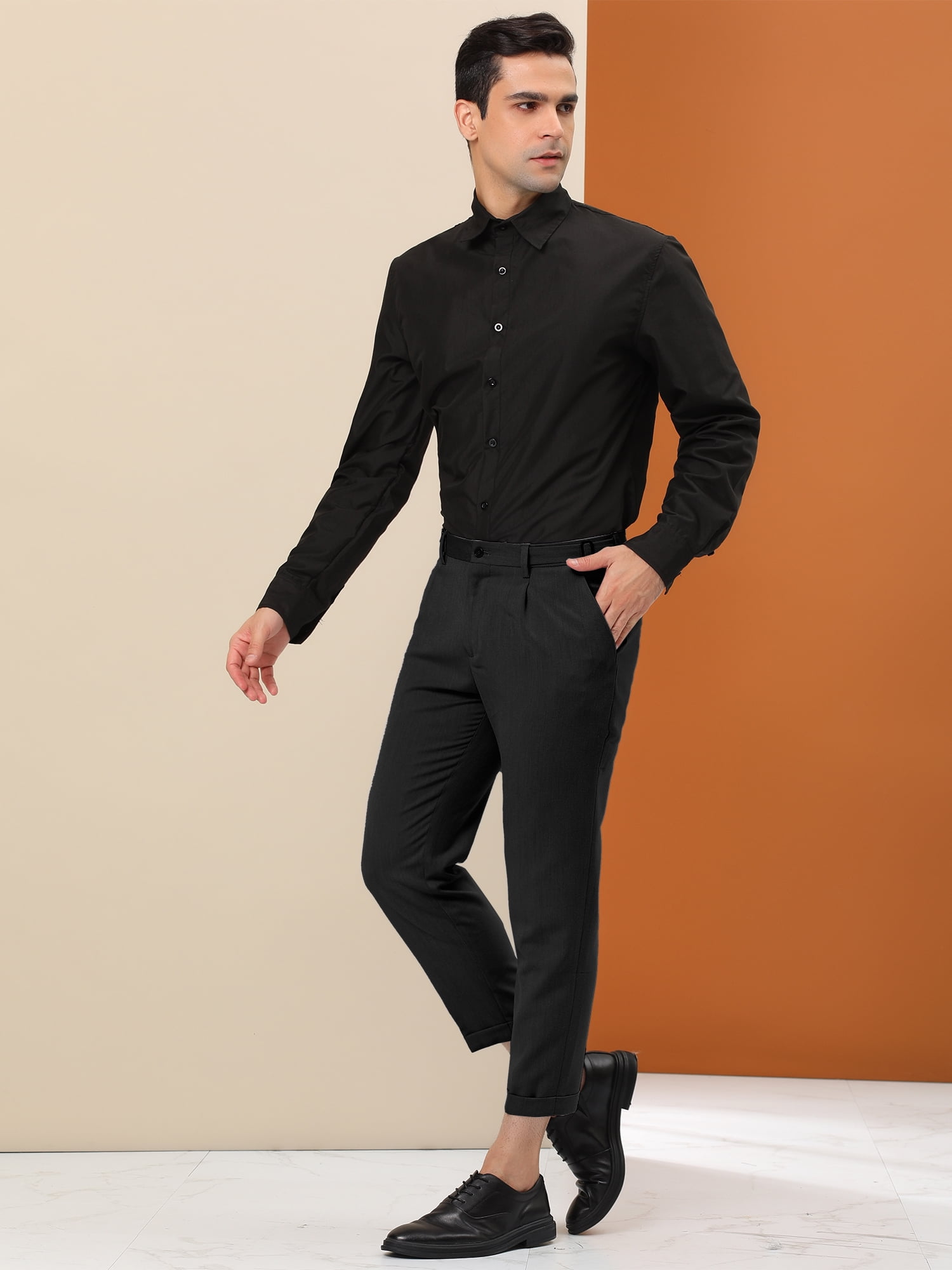 Pantalones Al Tobillo SK0009 Pantalones De Vestir Para Hombre Con