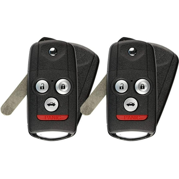 2 PACK KeylessOption Keyless Entry Remote Fob Car Ignition Flip Key N5F0602A1A for 2007-2013 Acura MDX, RDX