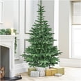 thumbnail image 5 of JERFIT 7ft Pre-Lit Artificial Christmas Tree with 400 Warm White LEDs, Full PE PVC Branches, Realistic Look & Wooden Base for Holiday Home Decor, 5 of 8