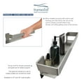 thumbnail image 2 of Transolid JGBS20-BS Jocelyn 20-in Grab Bar Shelf, Brushed Stainless, 2 of 5