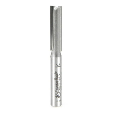 Amana Tool 45210 Straight Plunge 1/4-Inch Diameter by 1-Inch Cutting Height by 1/4-Inch Shank Carbide Tipped Router