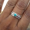 thumbnail image 3 of SmartBy Three Layers Simple Statement Vintage Ring Ethnic Style Turquoise Lady Ring Jewelry Accessaries, 3 of 8