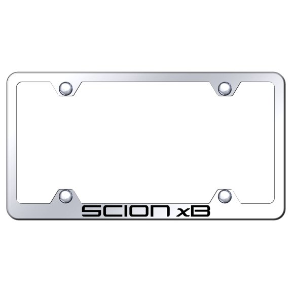 Toyota Scion xB Laser Etched Logo Wide Body License Plate Frame (Chrome)