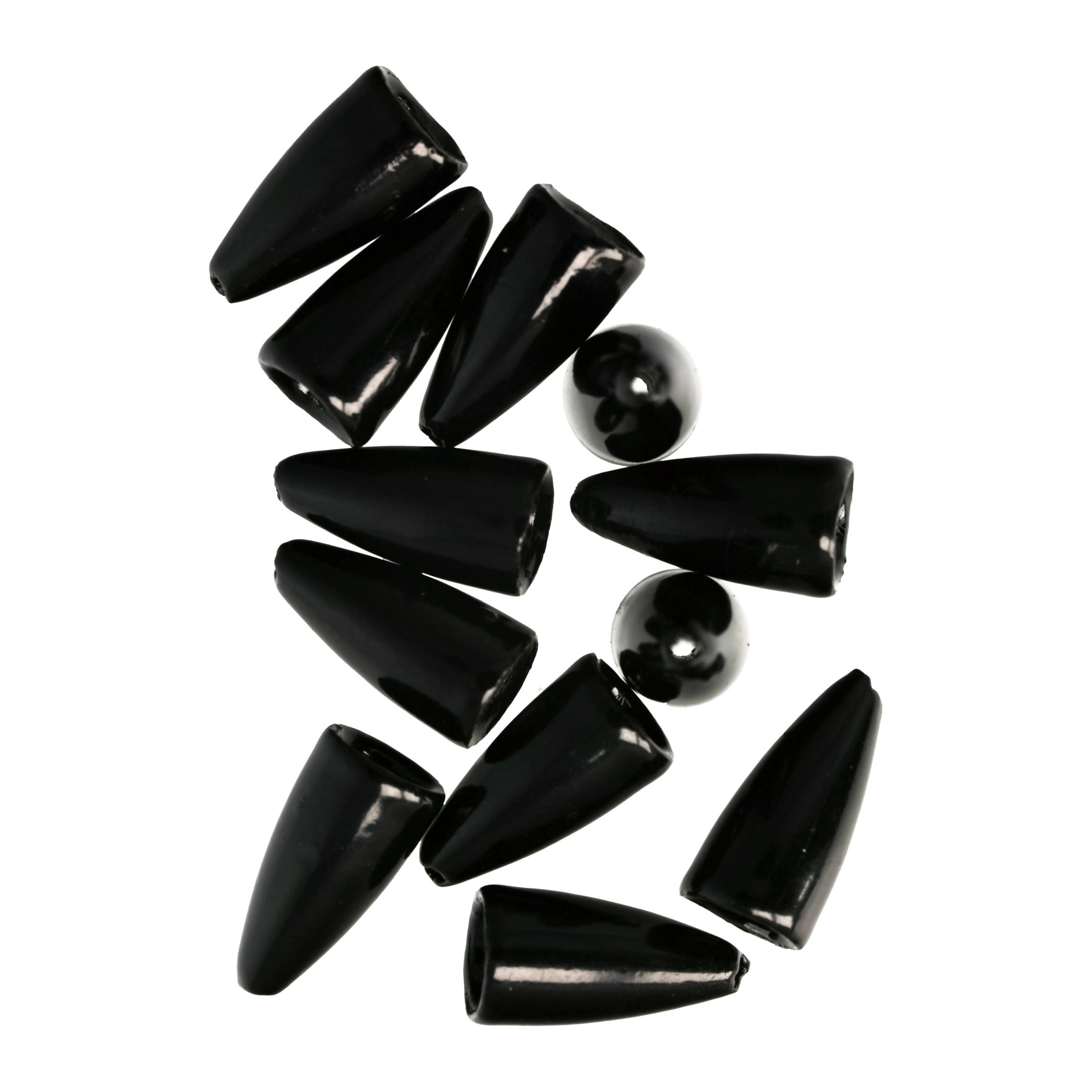 Lazer Sharp Pro Series Worm Weight Value Pack, Black, 1/8 oz.