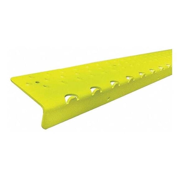 Handi Ramp Stair Nosing Aluminum Yellow, 48 in W x 1/4 in Thick NSN122748YL0