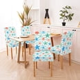 thumbnail image 5 of Parson Chair Covers Stretch Washable Plaid Spring Wildflowers Dining Chair Slipcovers Pink Spandex Removable Chair Protectors Covers for Banquet Ceremony Wedding,Set of 4, 5 of 6