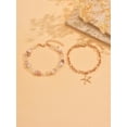 thumbnail image 5 of NICKSUN Gold Ankle Bracelets for Women Waterproof Starfish Shell Charm Anklets Trendy Summer Beach Jewelry, 5 of 7