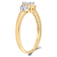 thumbnail image 4 of Diamond Princess 14kt Yellow Gold Womens Round Diamond Cluster Fashion Ring 1/4 Cttw, 4 of 4