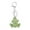 Green & White, variant on Creative Frog Pendant Keychain Sparkling Rhinestones Inlaid Car Keyring Backpack Bag Charm Keychain Accessories