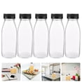thumbnail image 3 of 5Pcs Outdoor Glass Juice Bottles Transparent Beverage Bottles Portable Bottles, 3 of 5