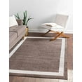 thumbnail image 2 of Unique Loom Del Mar Collection Tapis de Transition Contemporain, 3' 3" x 5' 3", Brun/ivoire, 2 of 10