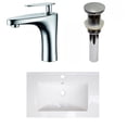 thumbnail image 1 of American Imaginations 24-in. W 1 Hole Ceramic Top Set In White Color - Overflow Drain Incl. AI-30012, 1 of 9