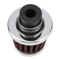 thumbnail image 4 of Universal 12mm Car Cold Air Intake Filter Red Aluminum Mushroom Head Filter for All Vehicles, 4 of 7
