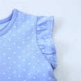 thumbnail image 4 of WIBACKER 2-7T Toddler Girl's Summer Dress Cotton Ruffle Sleeve Swing A-Line Casual Sundress - Rabbit, 4 of 7
