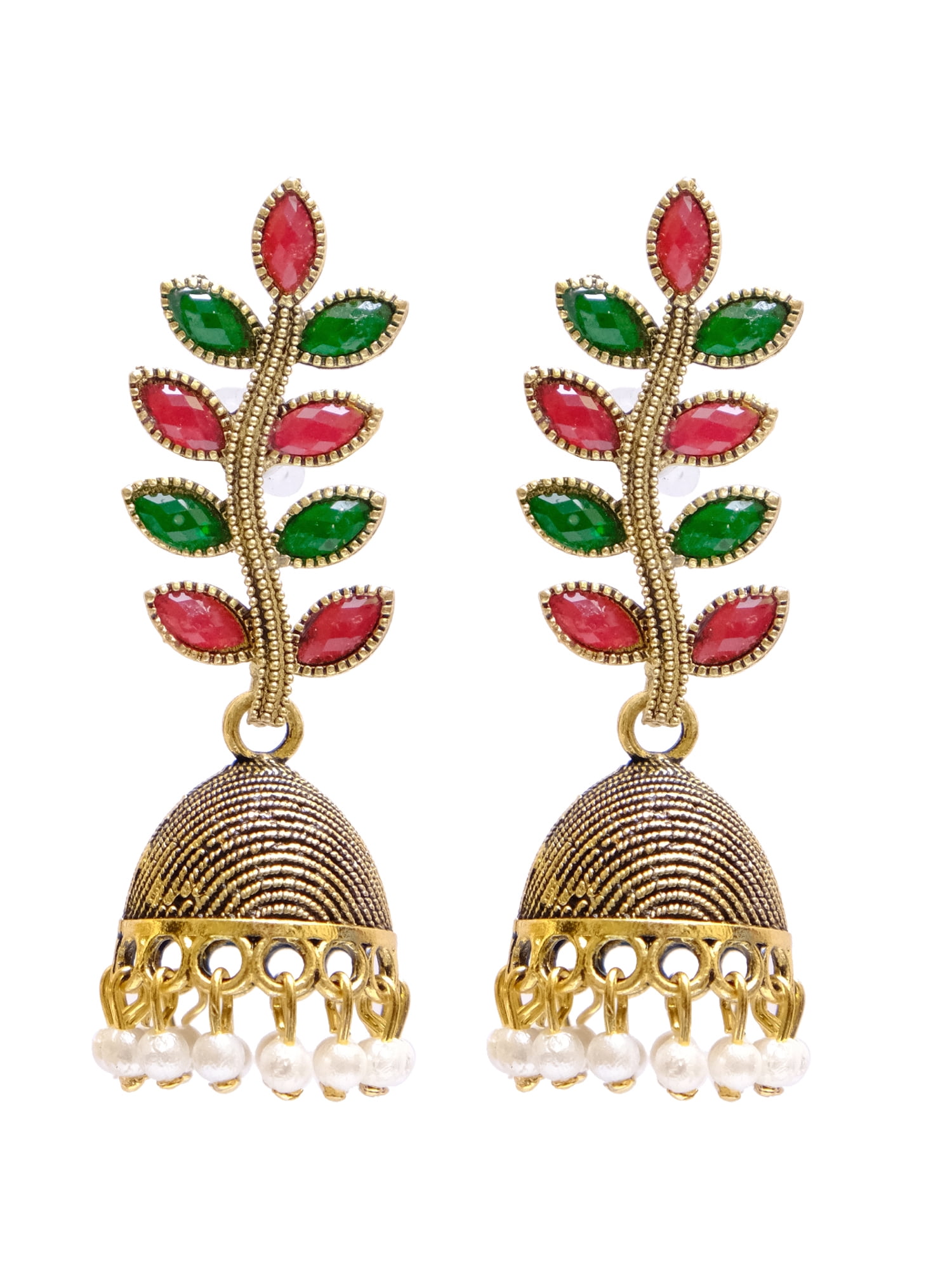 Buy Crunchy Fashion Off-White Beads Studded Handcrafted Contemporary Drop  Earrings Online