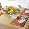 thumbnail image 4 of Ambesonne African Place Mats Set of 4, Women on Desert, Standard Size, White Orange Black, 4 of 6