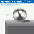 thumbnail image 2 of 1-1/2" 38.1mm Bearing Balls, 304 Stainless Steel G100 Precision Balls Metric Mixing Balls for Bearings Bicycles Casters (Mirror Finish), 2 of 6