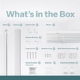 thumbnail image 4 of REGAL estate Cordless 2" Embossed Faux Wood Blinds, Moisture-Resistant Light Control Window Blinds, Privacy Shades, 37" W x 64" H, White, 4 of 8
