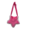 thumbnail image 4 of Bolso bandolera con forma de estrella para mujer, elegante bolso de hombro para ocasiones especiales. Rosa roja rosa, 4 of 7