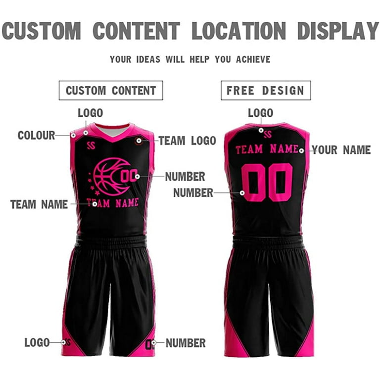 Custom Pink Sublimated Basketball Uniform Set Best Women Basketball Jersey  - China Custom Basketball Uniform and Wholesale Basketball Jersey price