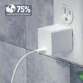 thumbnail image 4 of Scosche HPDC45WT-SP Powervolt™ 45W USB-C Power Delivery Home Wall Plug Type A/B Charger White, 4 of 8