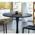 thumbnail image 3 of Glavbiku 31.5" Wood Tulip Table Mid-century Round Dining Table for Dining Room,Coffee Table,Black, 3 of 10