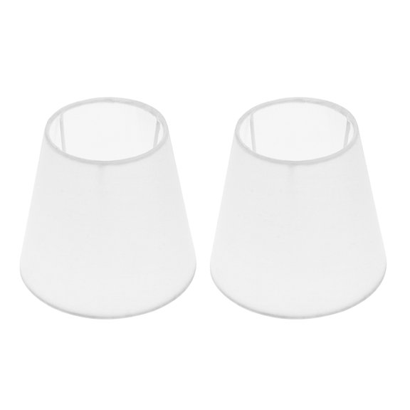WRISTBIQUE 2Pcs Cloth Drum Lamp Shade White Simple Style for Wall Lamp Home Users