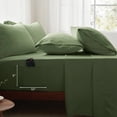 thumbnail image 3 of Juego de edredón Zzlpp Queen, color verde oliva, 7 piezas, cama en bolsa, 3 of 7