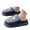 Navy, variant on Oyedens Slippers for Women Men Fuzzy Bedroom House Slippers Plush Lining Memory Foam Slippers Home Slip on