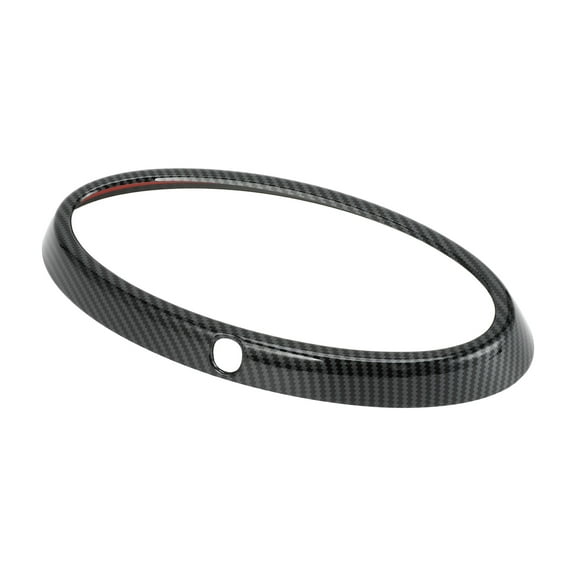 Unique Bargains 1 Pc Tailgate Emblem Badge Logo Cover Trim for Ford for Ranger 2023-2024 Rear Trunk Logo Cover Carbon Fiber Pattern ABS Black