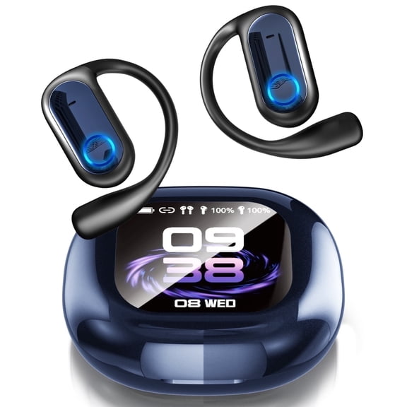 AI Language Translation Earbuds Real-Time,LCD Touch Screen 4-in-1 Wireless Bluetooth Headphones for 144 Languages & Accents, Translator Device with APP iOS & Android for Travel & Learning