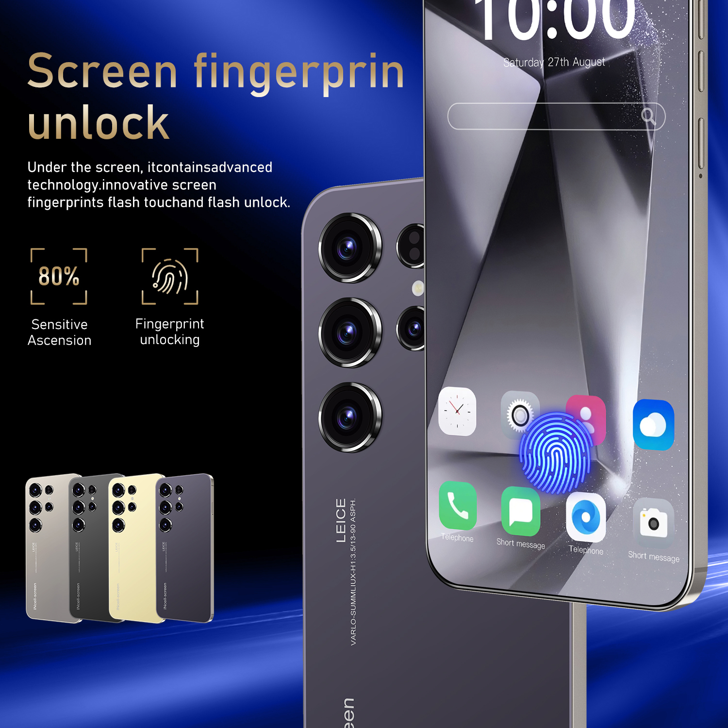 Global Version T-Mobile Unlocked Android Phones, Chycet  6.3" Unlocked Cell Phones | 2GB RAM + 16GB ROM | 4G Dual Sim Smartphone | 2MP + 8MP Camera | Facing Unlocking Mobile Phones, S24 Ultra