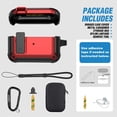 thumbnail image 4 of Maxjoy Military Silicone Case Cover for Airpods Pro 1&2- Secure Lock Keychain, Front LED Visible & Protective Storage Bag, 4 of 6