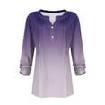 thumbnail image 5 of fatyb Women's Long Sleeve Blouses Casual Dressy V Neck Pleated Shirts Business Work Tops for Women, 5 of 5