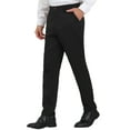 thumbnail image 5 of INSPIRE CHIC Men's Dress Pants Classic Fit Flat Front Solid Color Prom Trousers, 5 of 6