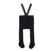 JYYYBF Infant Baby High Waist Leggings Tights Socks Toddler Girls Boys Solid Color Ribbed Suspender Pantyhose