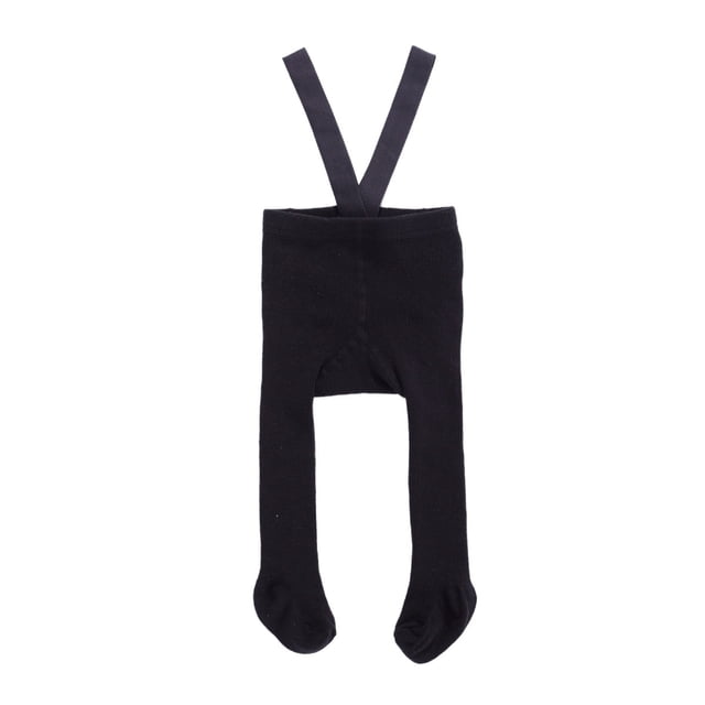 ITFABS Newborn Baby Suspender Overall Pantyhose Solid Color High Waist Ribbed Knit Tights Infant Spring Autumn One-piece Leggings