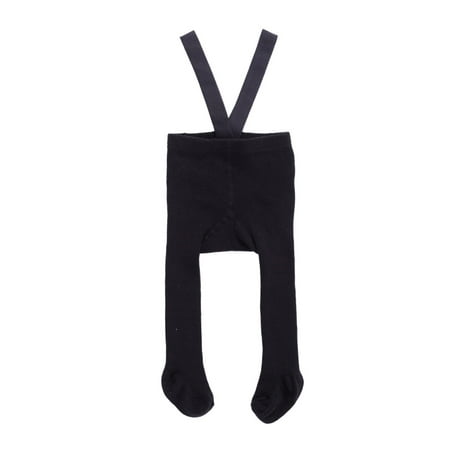 

Carolilly Newborn Suspender Overall Pantyhose High Waist Ribbed Knit Tights