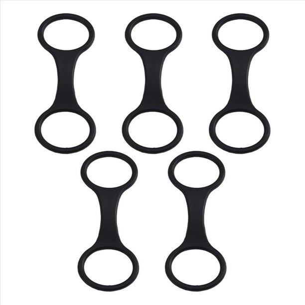 Clips de Retención para Tubo de Buceo, Correa de Silicona para Snorkel, Color Negro, Soporte para Tubo de Respiración Totalmente Seco.